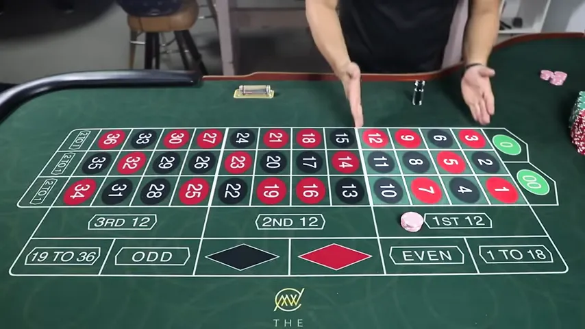 Table de casino en direct avec croupier en live
